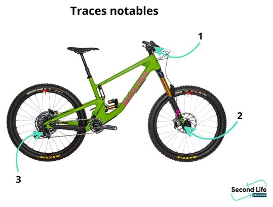 Refurbished Produkt - Mountainbike All-Suspendable Santa Cruz Nomad 5 Carbon CC Sram X01 Eagle 12V 27,5'' Matt Green/Rose 2021