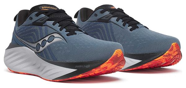 Chaussures Running Saucony Triumph 22 Bleu/Noir Homme