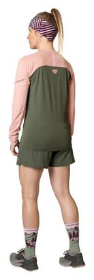 Maglia a manica lunga Dynafit Alpine Pro Khaki/Rose da donna