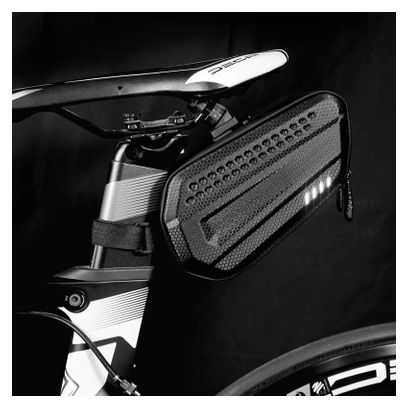 Waterproof 1.2L black mountain bike saddle bag WILD MAN