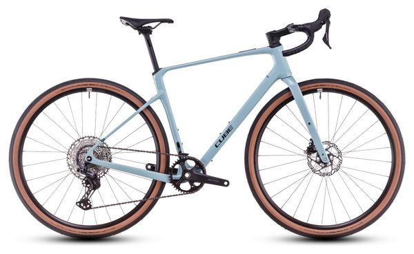 Cube Nuroad C:62 One Gravel Bike Shimano GRX 12S 700 mm Blue Teal Grey 2025