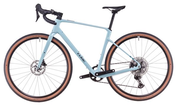 Cube Nuroad C:62 One Gravel Bike Shimano GRX 12S 700 mm Blue Teal Grey 2025