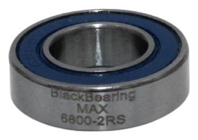 Black Bearing 61800-2RS Max 10 x 19 x 5 mm
