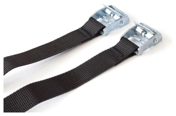 Par de correas de compresión <p> <strong>Ortlieb</strong></p>con hebilla metálica Negra