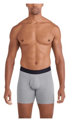 Boxers Saxx DropTemp Cooling Cotton Brief Fly Gris/Azul/Negro Hombre (Lote de 3)