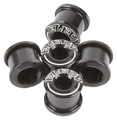 ELEVN DOUBLE KEY x5 Chain Bolts 6.5 x 4mm Black