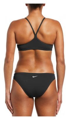 Damen Nike Essential Racerback Zweiteiliger Badeanzug Schwarz