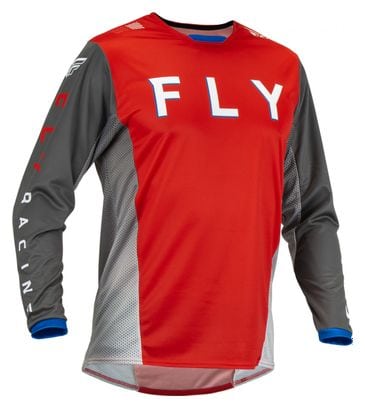 Fly Kinetic Kore Long Sleeve Jersey Red / Grey