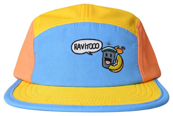 Cappellino BV Sport 5 Panel DBDB Ravito Giallo/Blu/Arancione