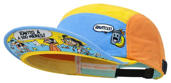 Cappellino BV Sport 5 Panel DBDB Ravito Giallo/Blu/Arancione