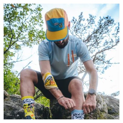 Cappellino BV Sport 5 Panel DBDB Ravito Giallo/Blu/Arancione