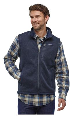 Patagonia Better Sweater Blue Mouwloos Fleecejack