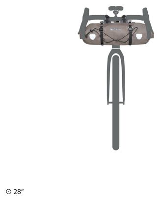 Bolsa de manillar Ortlieb Handlebar-Pack 15L Gris Arena Oscuro Beige