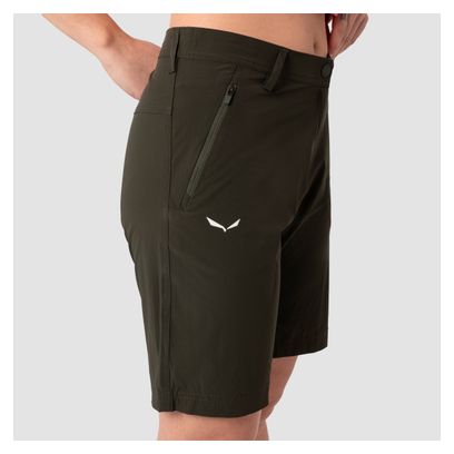 Pantaloncini da donna Salewa Talvena Khaki