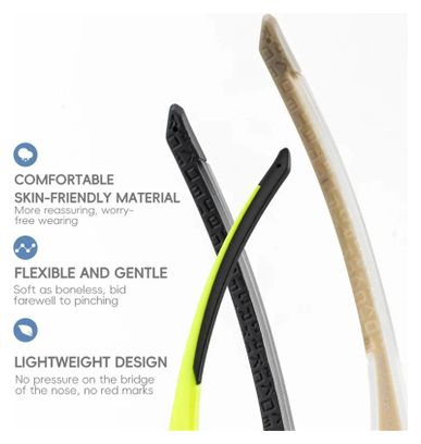 Lunettes de cyclisme légères- Transparent + lentille photochromique rouge