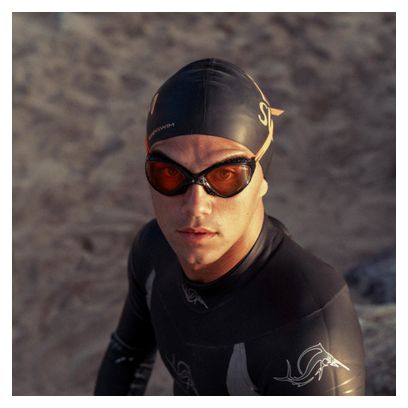 BuddySwim Occhiali da nuoto Ozean Nero-Arancione/Arancione