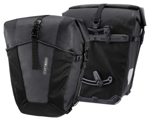 Ortlieb Back-Roller XL Plus 70L (2x35L) QL2.2 Coppia di borse da bici Grigio granito Nero