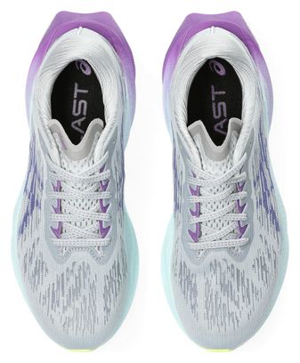 Chaussures de Running Asics Novablast 3 Gris Bleu Violet Femme