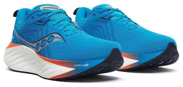 Saucony Triumph 22 Hardloopschoenen Blauw/Oranje Heren