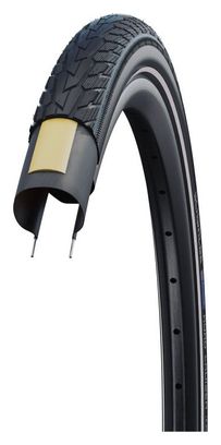 Pneu Schwalbe Road Cruiser 27.5'' Tubetype Rigide K-Guard Green Compound Noir Réfléchissant