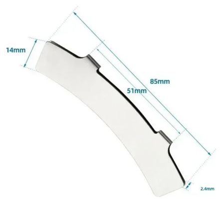 Outil d’alignement rectangulaire pour plaquettes de frein à disque – Acier inoxydable