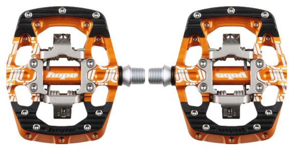 Pair of Hope Union GC Orange Automatic Pedals