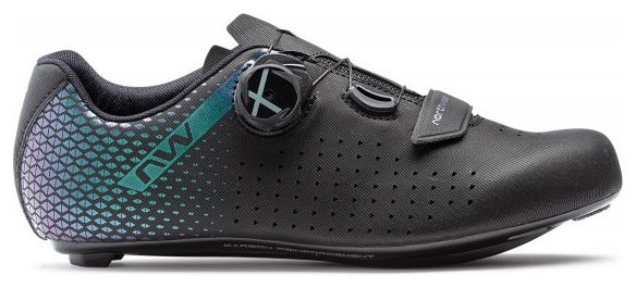 Zapatos Northwave Core Plus 2 Mujeres Iridescent Black