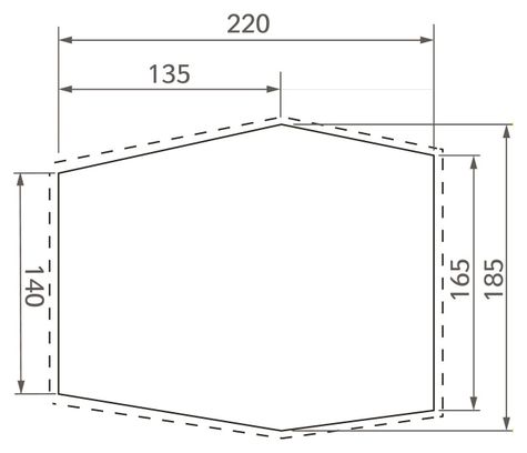 Vaude Lizard Seamless 2-3 Persoons Vloermat Grijs