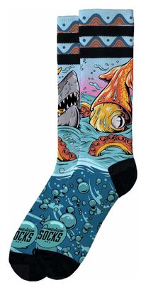 Seamonsters - Chaussettes Graphiques Techniques Coolmax - Cyclisme  Running et Sport