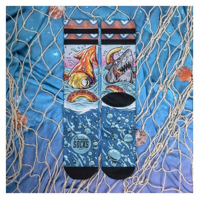 Seamonsters - Chaussettes Graphiques Techniques Coolmax - Cyclisme  Running et Sport