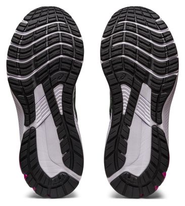 Chaussures de Running Asics GT-1000 11 Noir Rose Vert Femme