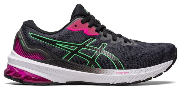 Asics GT-1000 11 Black Pink Green Women's Running Shoes
