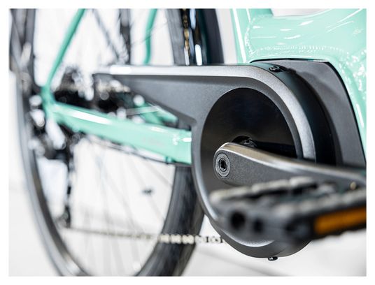 Vélo de Ville Électrique Trek Verve+ 2 Lowstep Shimano Acera/Altus 9V 300 Wh Vert Sauge 2023