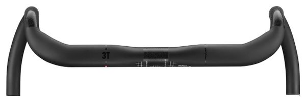 3T Superghiaia LTD Stealth Carbon Gravel Lenker 31.8 mm Stealth Black