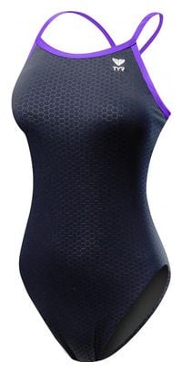 TYR Women's Hexa Diamondfit Swimsuit Black/Purple