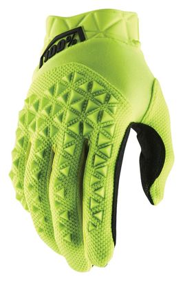 100% AIRMATIC Handschuhe Fluo Yellow Black Youth