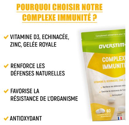 Overstims Immunity Complex Compresse 60 x 500mg