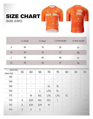 Cycling jersey men orange with pockets ROCKBROS