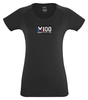 Camiseta Millet M100 manga corta negro mujer