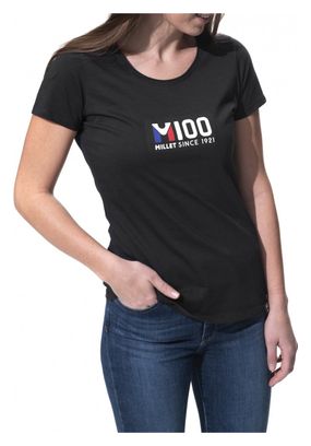Maglietta Millet M100 manica corta nera da donna