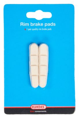 Cartouche de Patins de Freins Elvedes pour Shimano 55 mm Blanc