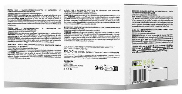 Crea Max (252 Caps) - Superset Nutrition - Créatines