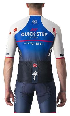 Castelli Climbers 3.1 Quick Step 2022 Short Sleeve Jersey Blauw / Wit