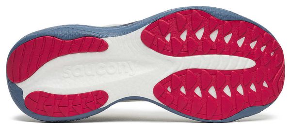 Saucony Ride 19 hardloopschoenen wit/blauw heren