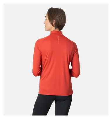 Maillot Manches Longues 1/2 Zip Odlo Essential Femme Rouge