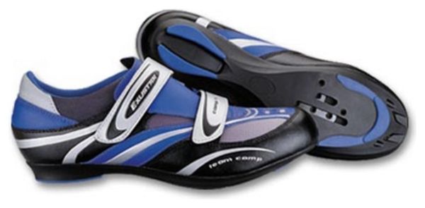 Chaussures route Exustar R920 noir- bleu avec semelles nylon 44