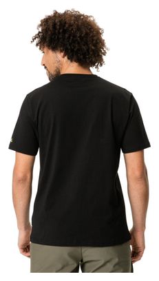 T-Shirt Vaude Logo Noir/jaune