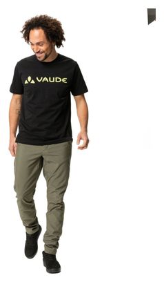 Camiseta Vaude Logo Negra/Amarilla