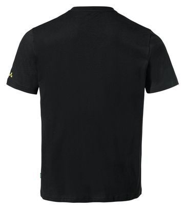 T-Shirt Vaude Logo Noir/jaune