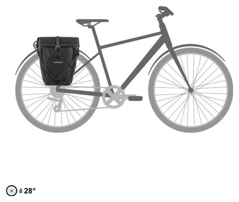 Ortlieb Back-Roller Plus 23L Bike Bag Black